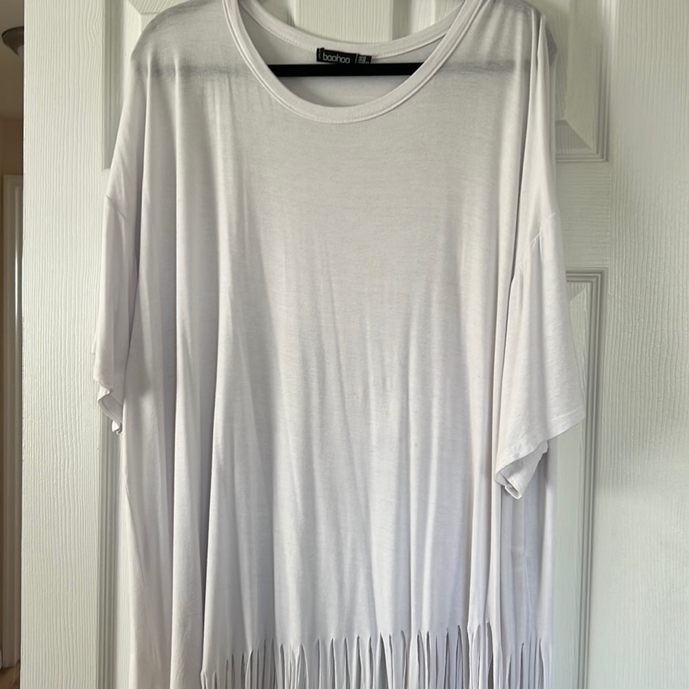 Boohoo beach cover with tassels